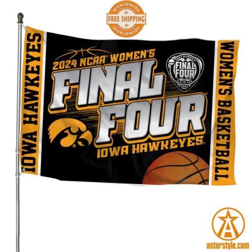 Iowa Hawkeyes Women Basketball Final Four Flag