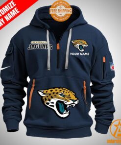 Jacksonville Jaguars personalized Half Zip Heavy Hoodie