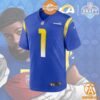 Jared Verse Los Angeles Rams 2024 NFL Draft First Round Pick Player Royal Jersey