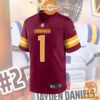 Jayden Daniels Washington Commanders 2024 NFL Draft First Round Pick Player Burgundy Jersey