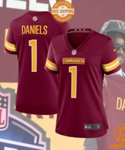 Jayden Daniels Washington Commanders Women’s 2024 NFL Draft First Round Pick Player Burgundy Jersey