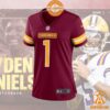 Jayden Daniels Washington Commanders Women's 2024 NFL Draft First Round Pick Player Burgundy Jersey