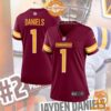 Jayden Daniels Washington Commanders Women's 2024 NFL Draft First Round Pick Player Burgundy Jersey