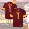 Jayden Daniels Washington Commanders Youth 2024 NFL Draft First Round Pick Player Burgundy Jersey