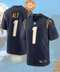 Joe Alt Los Angeles Chargers 2024 NFL Draft First Round Pick Player Navy Jersey