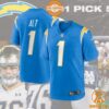 Joe Alt Los Angeles Chargers 2024 NFL Draft First Round Pick Player Powder Blue Jersey