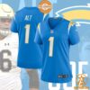 Joe Alt Los Angeles Chargers Women's 2024 NFL Draft First Round Pick Player Powder Blue Jersey