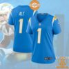 Joe Alt Los Angeles Chargers Women's 2024 NFL Draft First Round Pick Player Powder Blue Jersey