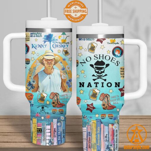 Kenny Chesney No Shoes Nation Tumbler