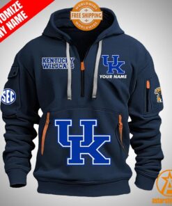 Kentucky Wildcats personalized Half Zip Heavy Hoodie