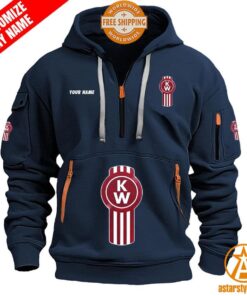 Kenworth personalized Half Zip Heavy Hoodie