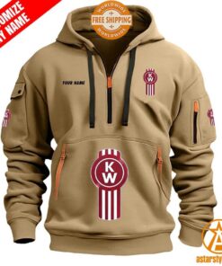 Kenworth personalized Half Zip Heavy Hoodie