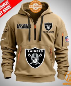 Las Vegas Raiders personalized Half Zip Heavy Hoodie