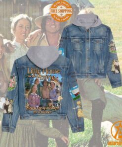 Little House on the Prairie Enjoy Every Moment As It Passes Hooded Denim Jacket