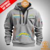 Los Angeles Chargers Personalized Half Zip Heavy Hoodie Impressive Picture.