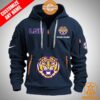 Lsu Tigers Personalized Half Zip Heavy Hoodie Loving Click