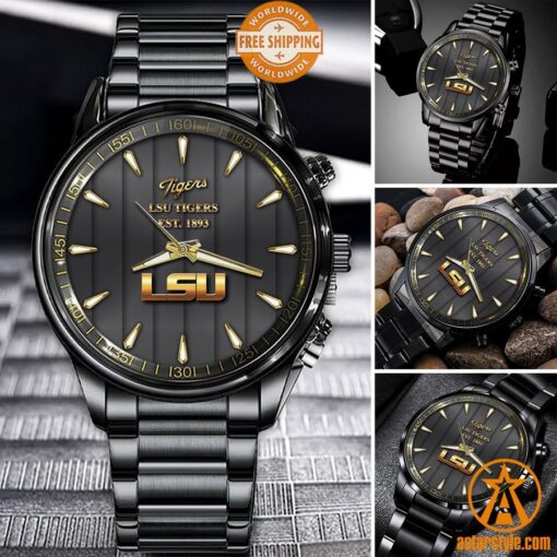 LSU Tigers Stainless Steel Watch