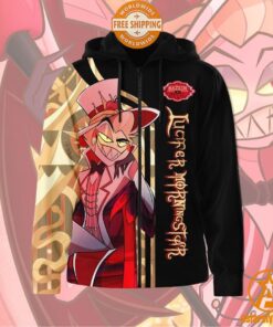 Lucifer Morningstar Hazbin Hotel Zip Hoodie