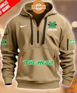 Marshall Thundering Herd CUSTOM Half Zip Heavy Hoodie