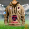 Melbourne Demons AFL Half Zip Heavy Hoodie Stand easy bro