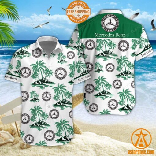 Mercedes-Benz Hawaiian Shirt, Shorts