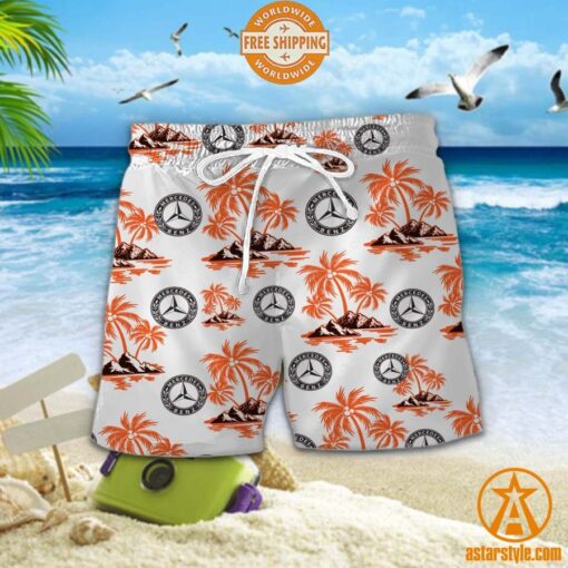 Mercedes-Benz Hawaiian Shirt, Shorts