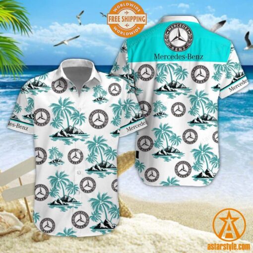 Mercedes-Benz Hawaiian Shirt, Shorts