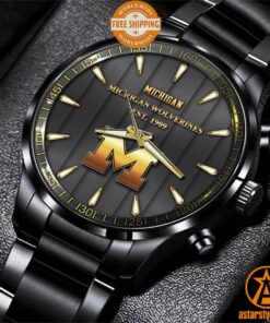 Michigan Wolverines Stainless Steel Watch