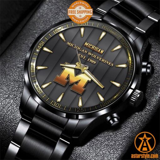 Michigan Wolverines Stainless Steel Watch