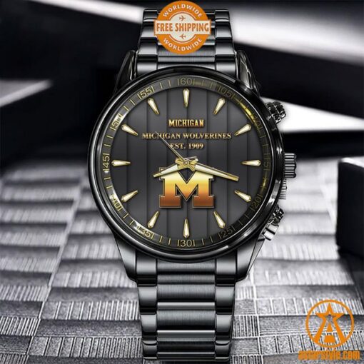 Michigan Wolverines Stainless Steel Watch