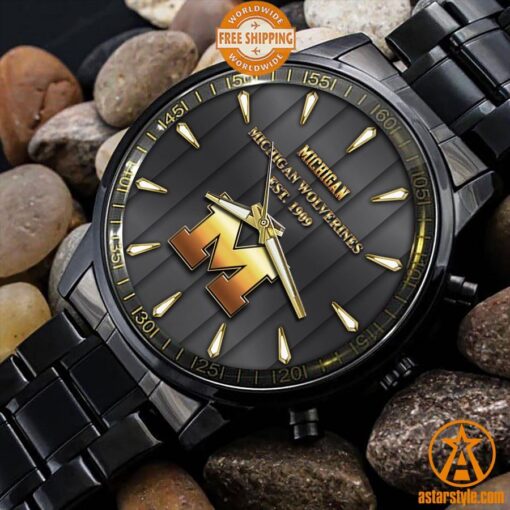 Michigan Wolverines Stainless Steel Watch