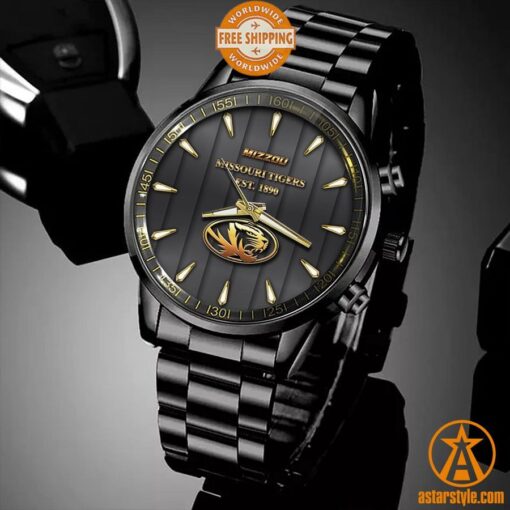 Missouri Tigers Stainless Steel Watch