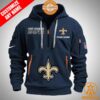 New Orleans Saints Personalized Half Zip Heavy Hoodie Handsome As Usual