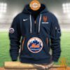 New York Mets MLB Half Zip Heavy Hoodie Coolosm