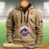 New York Mets MLB Half Zip Heavy Hoodie Cool look bro