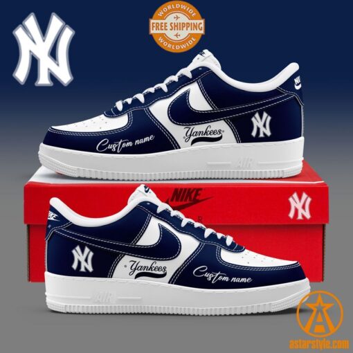 New York Yankees CUSTOM Nike Air Force Shoes