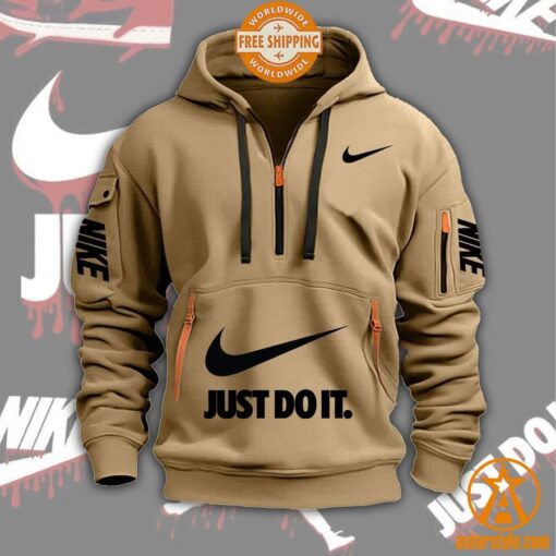 Nike Just Do It Half Zip Heavy Hoodie