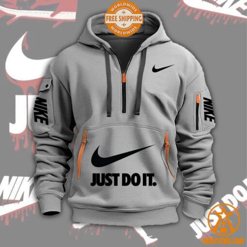 Nike Just Do It Half Zip Heavy Hoodie