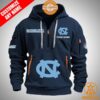 North Carolina Tar Heels Personalized Half Zip Heavy Hoodie Loving Click