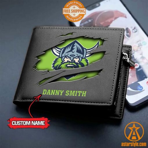 NRL Canberra Raiders personalized Leather Wallet