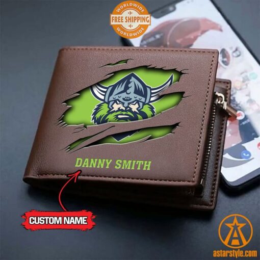 NRL Canberra Raiders personalized Leather Wallet