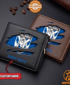 NRL Canterbury-Bankstown Bulldogs personalized Leather Wallet