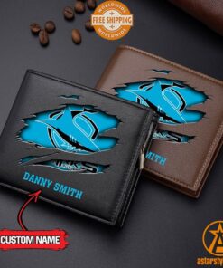 NRL Cronulla-Sutherland Sharks personalized Leather Wallet