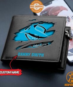 NRL Cronulla-Sutherland Sharks personalized Leather Wallet