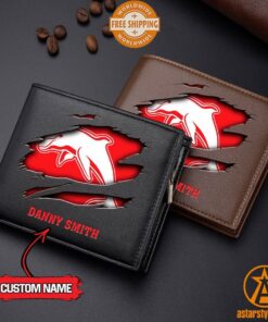 NRL Dolphins personalized Leather Wallet