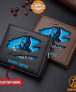 NRL Gold Coast Titans personalized Leather Wallet