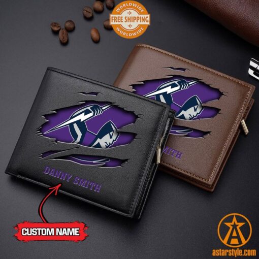 NRL Melbourne Storm personalized Leather Wallet