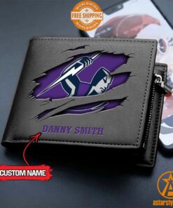 NRL Melbourne Storm personalized Leather Wallet