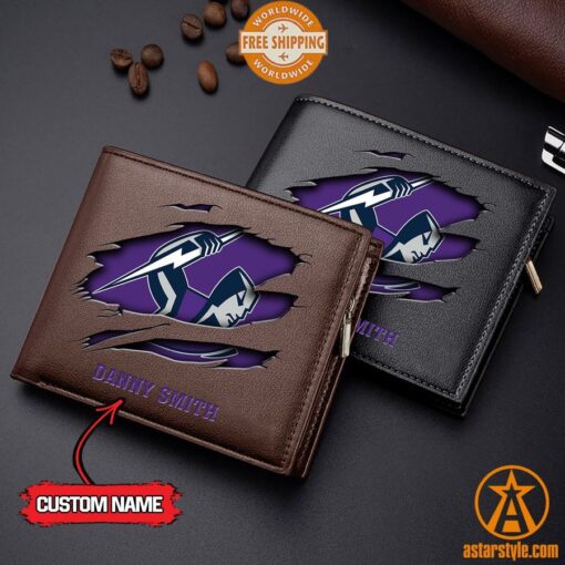 NRL Melbourne Storm personalized Leather Wallet