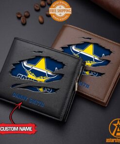 NRL North Queensland Cowboys personalized Leather Wallet